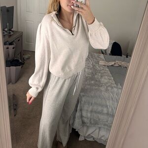 White Quarter Zip, Madewell Brand, Large!